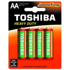   TOSHIBA elem R6KG BP-4TG SS-F Zinc - HEAVY DUTY AA (4db/csomag)