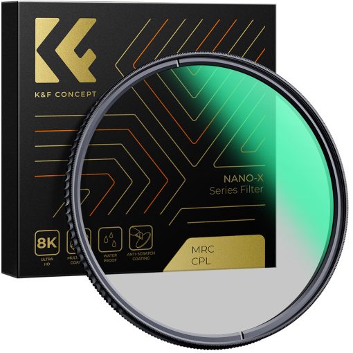 K&F Concept NANO-X series, B270, HD, CPL szűrő, vízlepergető, karcálló, 67mm (KF-01-972V1)