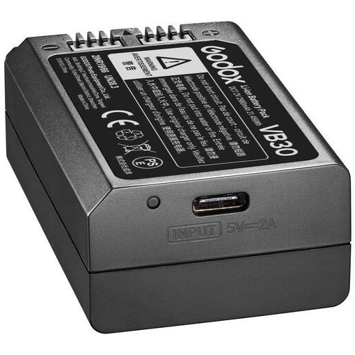 Godox VB30 akkumulátor V1Pro vakukhoz USB-C csatlakozással