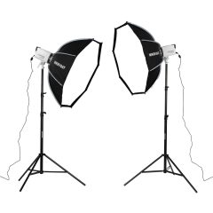 Godox LA300R Dupla LED Lámpa szett - 100cm 8Clicks Softbox